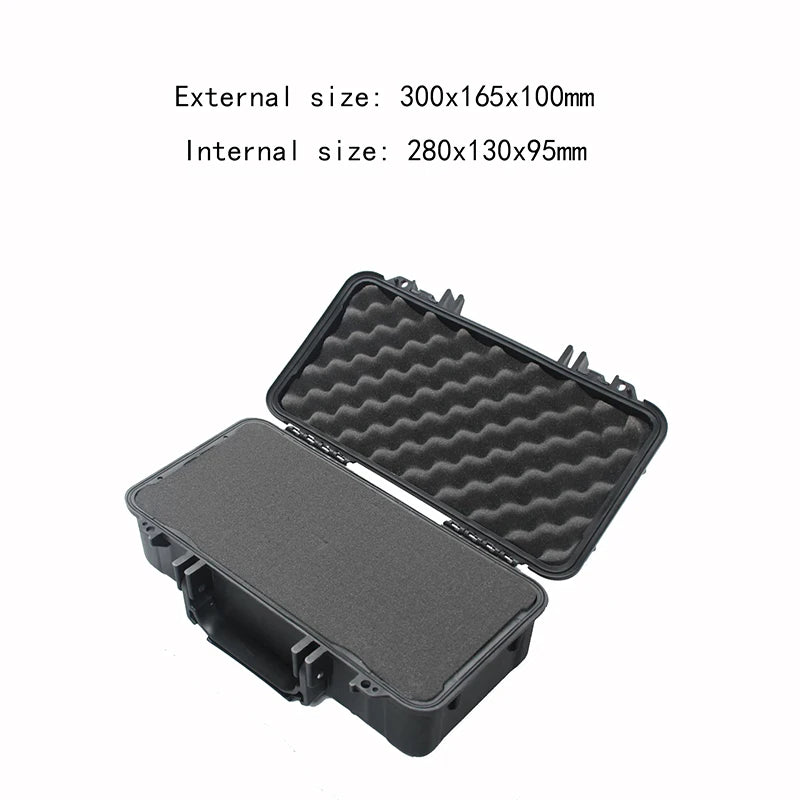 Waterproof Safety Case ABS plastic ToolBox Outdoor Sealed Safety tool Box Equipment instrument Tool Case shockproof