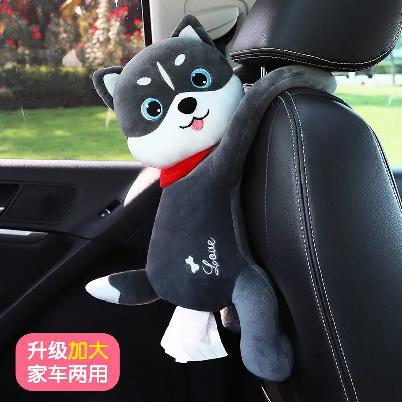 Creative Car Tissue Box Car Hanging Car Armrest Box Drawer Box Cover Cute Car Interior Decoration Products Daquan