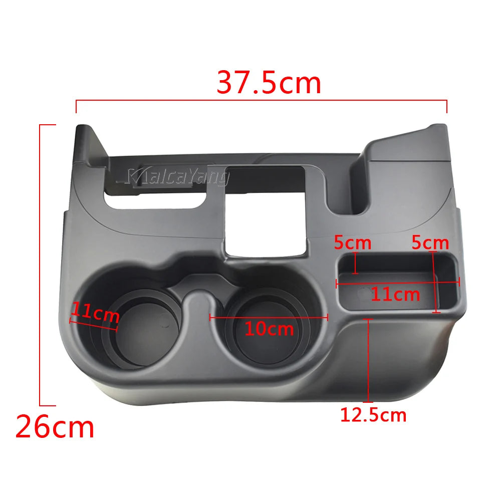 Car Styling Fit for Dodge Ram Truck 1500/2500/3500 Central Control Water Cup Beverage Holder Storage Box Attachment SS281AZAA