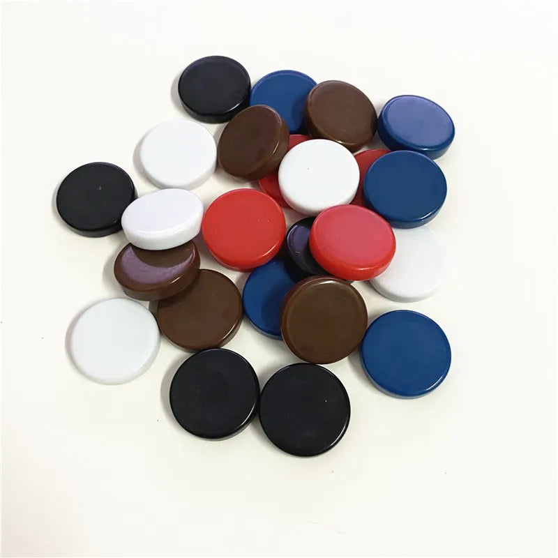 15Pcs/set 20mm New Backgammon Blank Glossy Chips Coins Pawn Chess Pieces Accessories