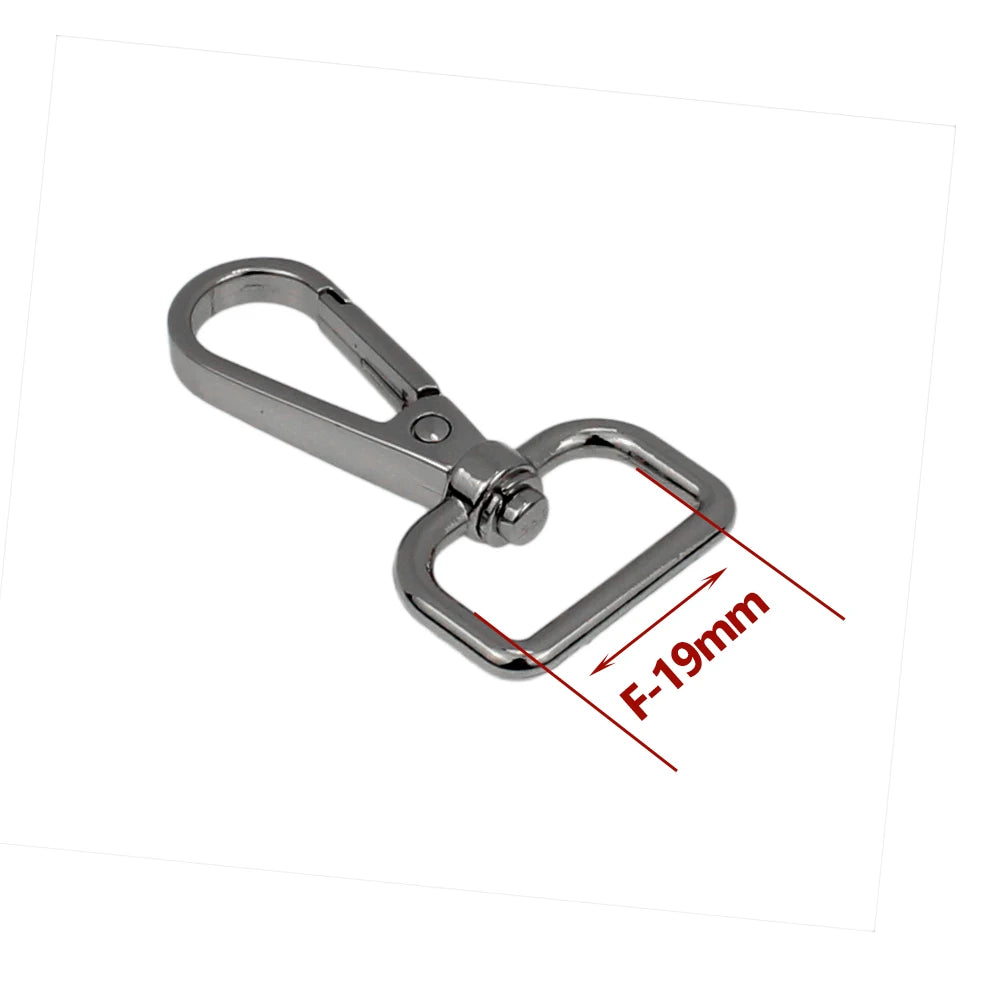 50Pcs Metal Swivel Leather Bag Handbag Purse Shoulder Strap Belt Clip Trigger Buckle Keychain Key Ring Dog Chain Collar Clasp