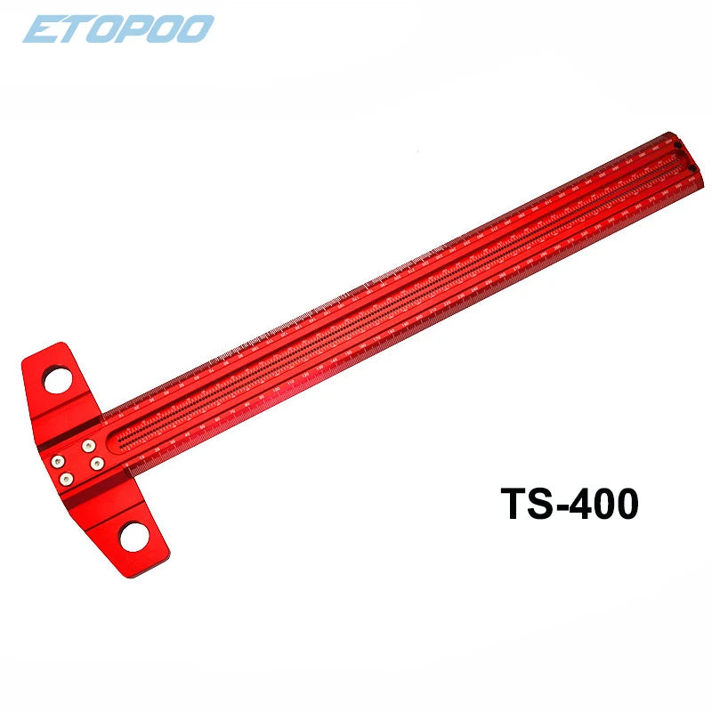 Woodworking Scribe 60-600mm T-type Ruler Scribing Ruler Aluminum Alloy Line Drawing Marking Gauge DIY Measuring Tools