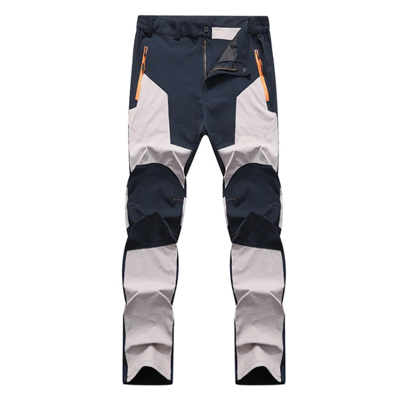Men's Hiking Pants Summer ultra-thin, Breathable and cool Quick Dry Lightweight Cargo Work Golf Travel Pants with Zipper Pocket