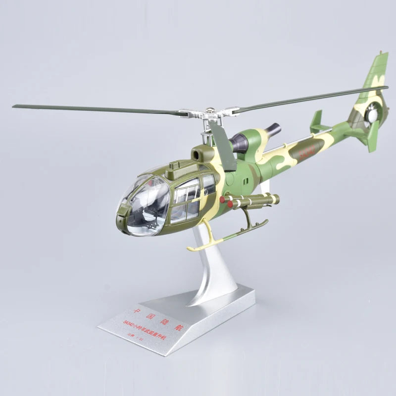 Diecast Metal Gazelle SA341/342 Helicopter 1/32 Scale Replica Model Aircraft Airplane Model Toy For Collection