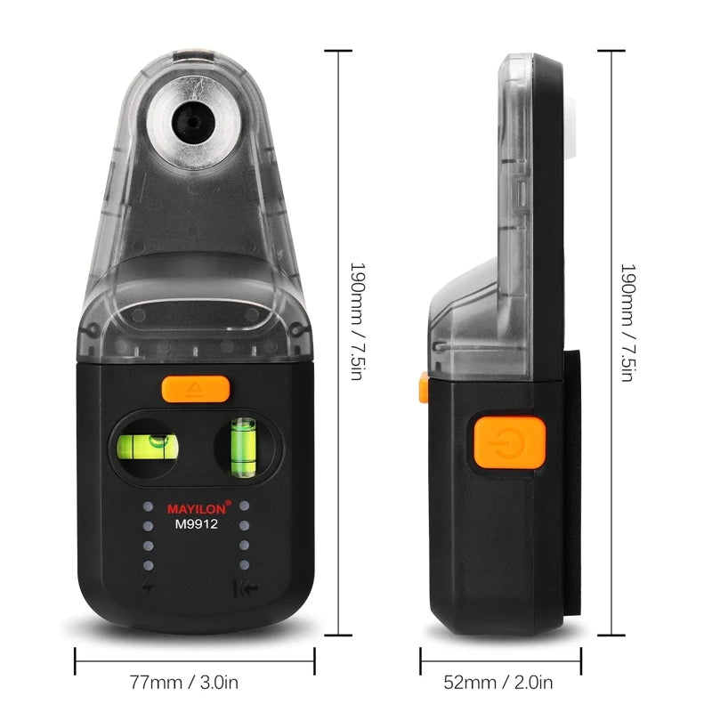 MAYILON Electric Drilling Dust Collector Laser Level Meter Wall Suction Vacuum Drill Dust Cleaning Tools 13mm Large Aperture