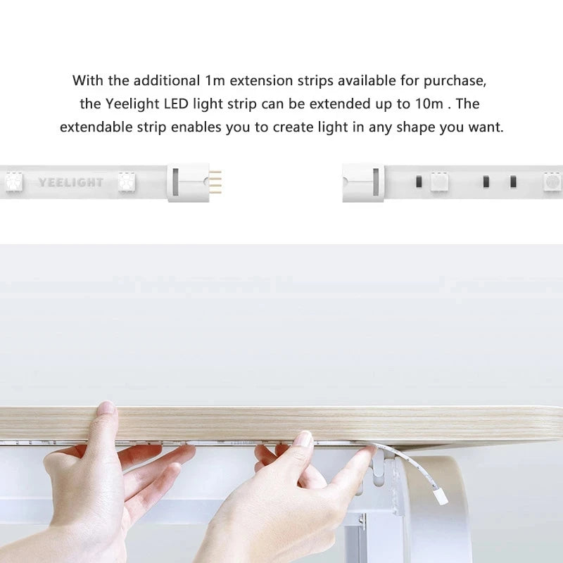 Global version Yeelight Aurora Smart Light Strip 1S RGB Colorful WiFi 2M To 10M 60 LED LightStrip Remote Control For APP Homekit