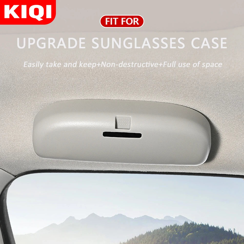 KIQI New Upgrade Car Glasses Case for Citroen C2 C3 C4 C5 2005 - 2021 Glasses Holder Sunglasses Storage Box