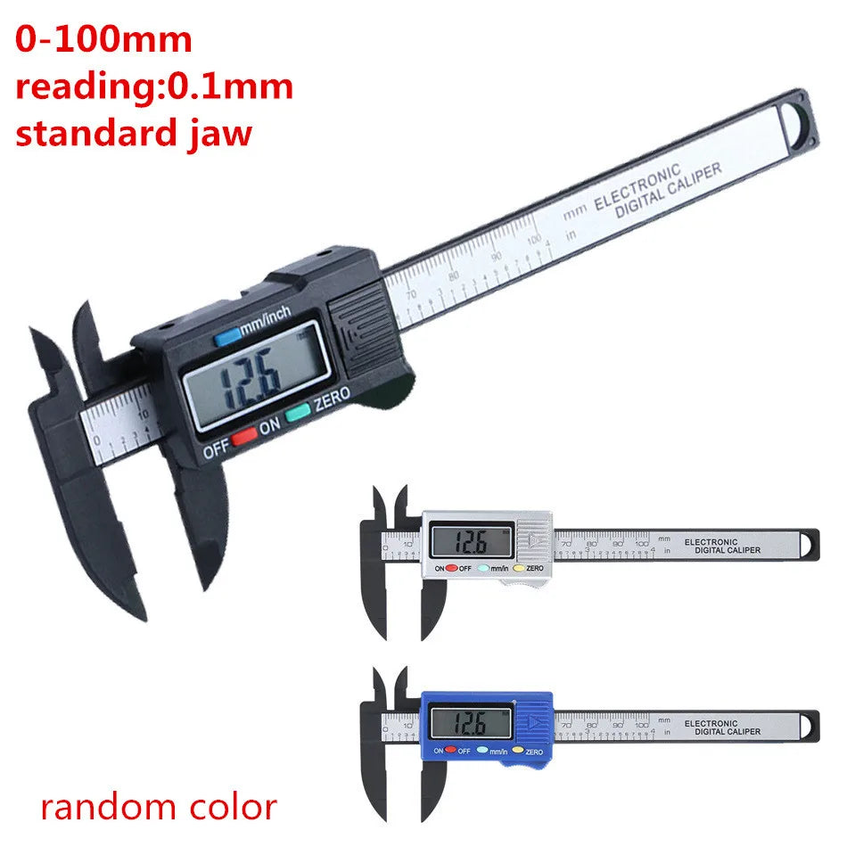 High Quality 0-150mm 6inch Stainless Steel/Plastic Digital Caliper Electronic Vernier Caliper Gauge Micrometer