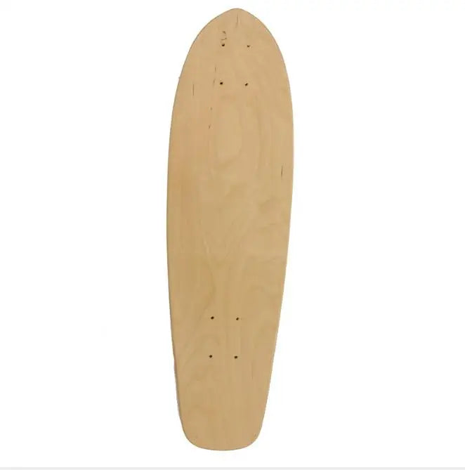 7-9 Layers Maple Skateboard Deck Double Rocker Mini Cruiser Dance Skateboards Natural Maple Wood Skate Board High elasticity
