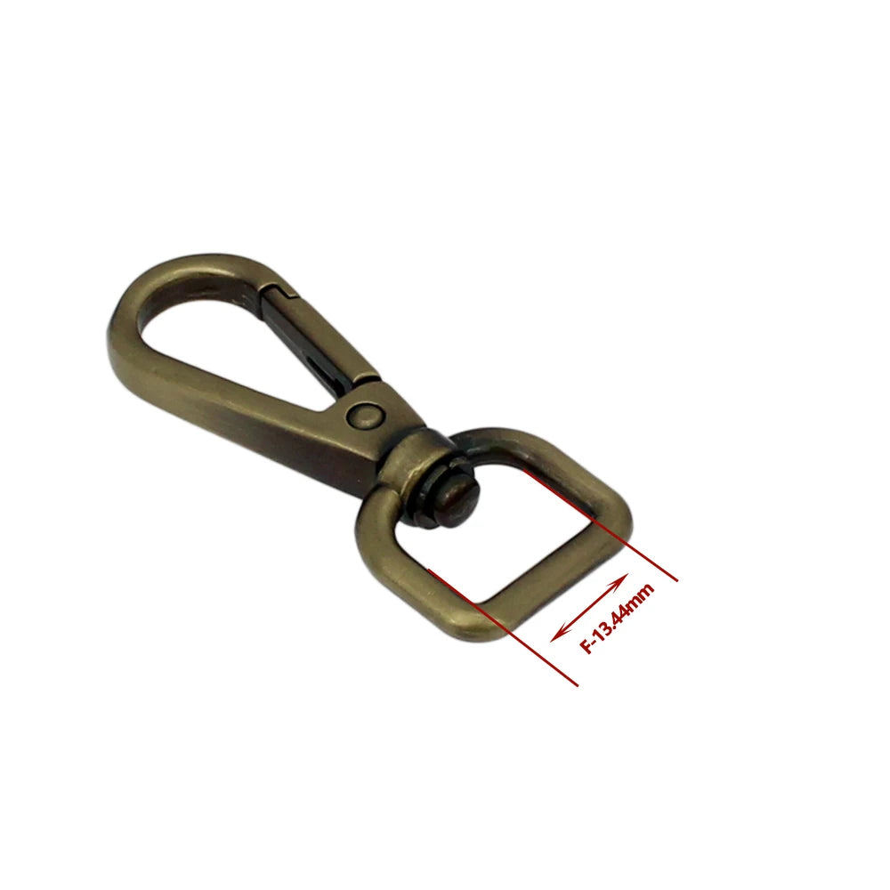 50Pcs Metal Swivel Leather Bag Handbag Purse Shoulder Strap Belt Clip Trigger Buckle Keychain Key Ring Dog Chain Collar Clasp
