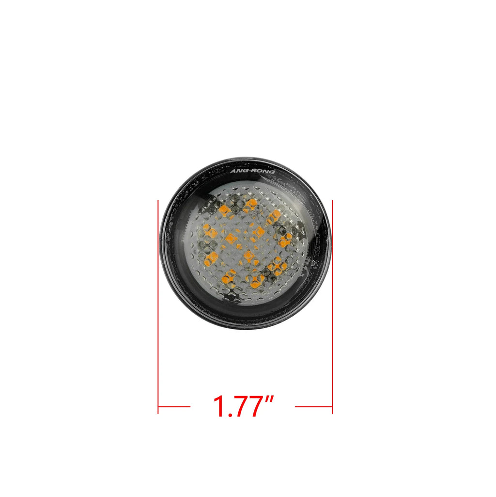 2x For Range Rover MK III L322 2002-2012 Amber LED Side Marker Indicator Repeater Light Clear Lens