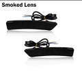 Dynamic Amber LED Front Side Marker Turn Signal Lights & White DRL/Driving Lights For Lincoln MKX 2016-2018 & Nautilus 2019-2022
