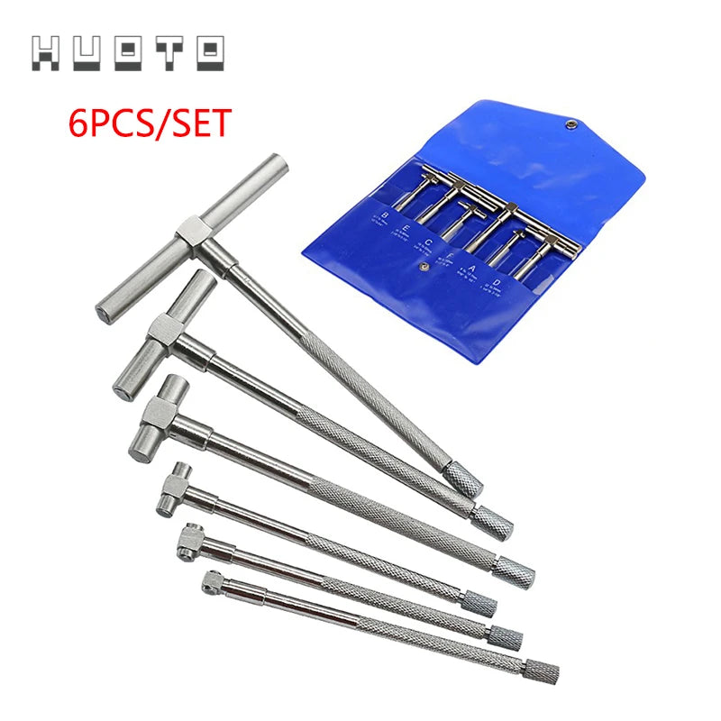 6pcs/set Telescoping Gauges Internal Gauge Hole Gauges 5/16'-6' for Quick Inside Measurements of Holes