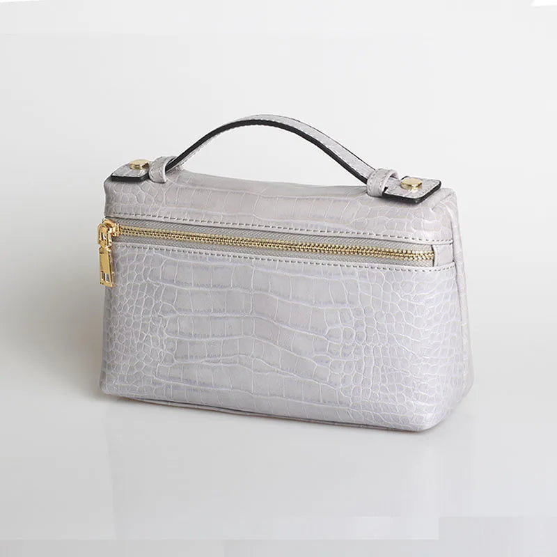 XMESSUN Crocodile Pattern Makeup Bags for Women 2026 Trendy Bag Clutch Bag Luxury High Quality Handbag Designer Handbag Purse