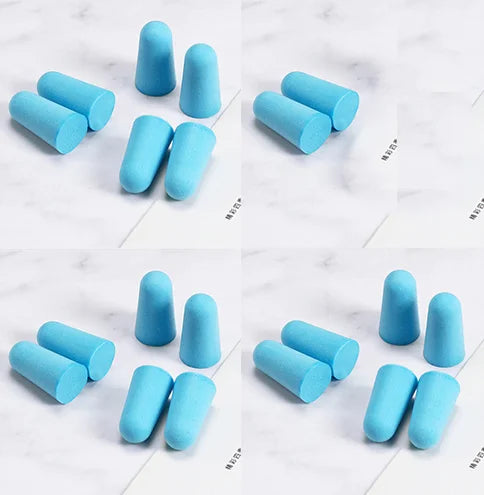 20PCS/10 Pairs Comfort Earplug Noise Reduction Foam Soft Ear Plugs Noise Reduction Tapered Earplugs Protective for Sleep Travel