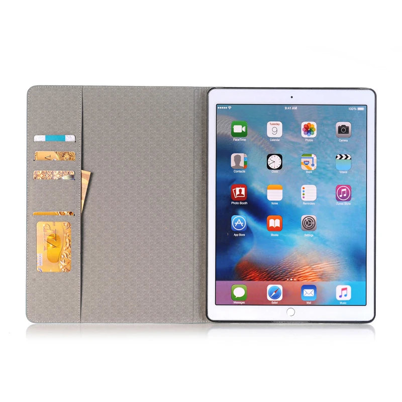 New Trendy Crocodile Pattern iPad Pro Tablet Case 2026 Fashion Design Luxury iPad Flip Card Holster Business Tablet Case