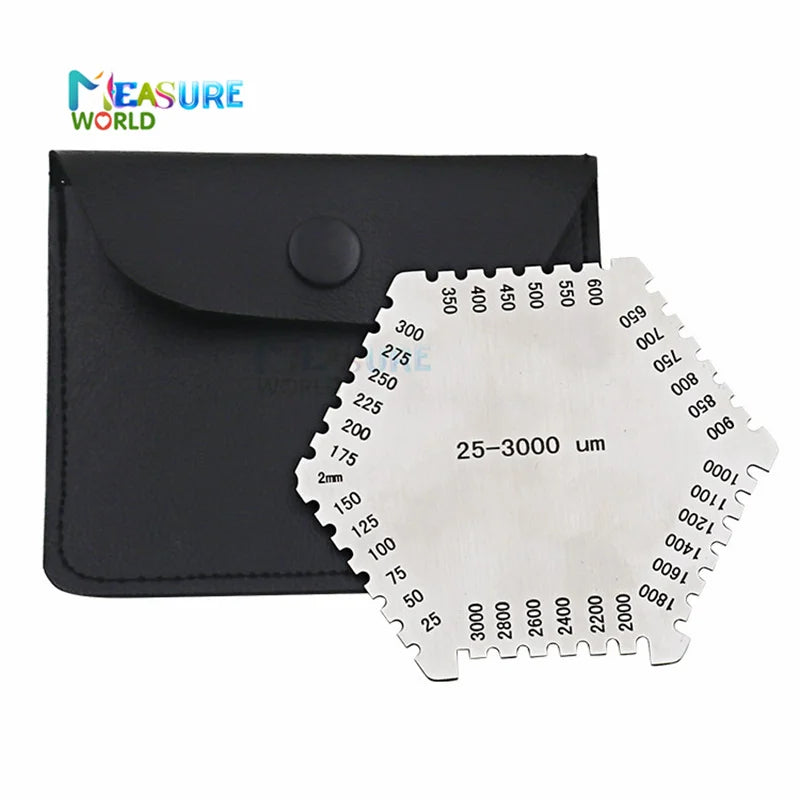 25-3000um High-Precision Hexagon Wet Film Comb Paint Wet Film aluminum wet diaphragm comb wet film thickness gauge 25-3000um