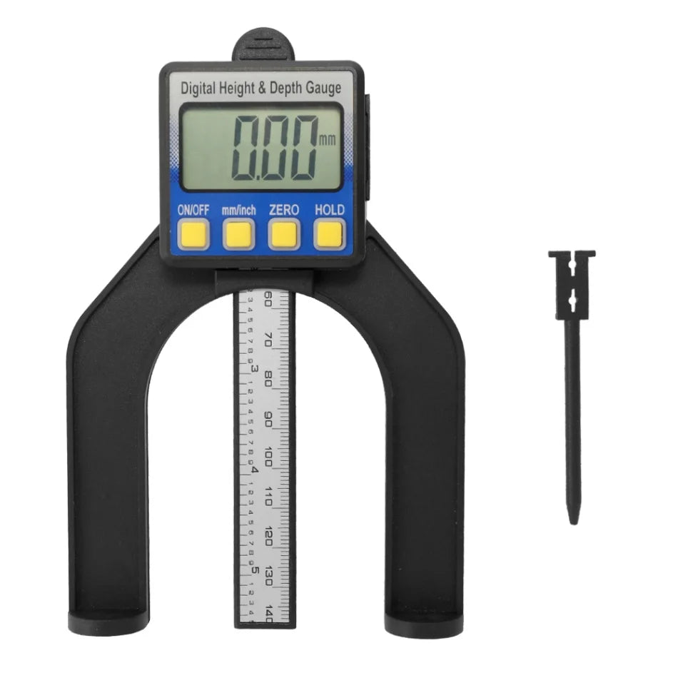 Height Depth Counting Meter Woodworking Depth Gauge Altimeter Ruler Digital Caliper Tool Wood Working Measuring Tools