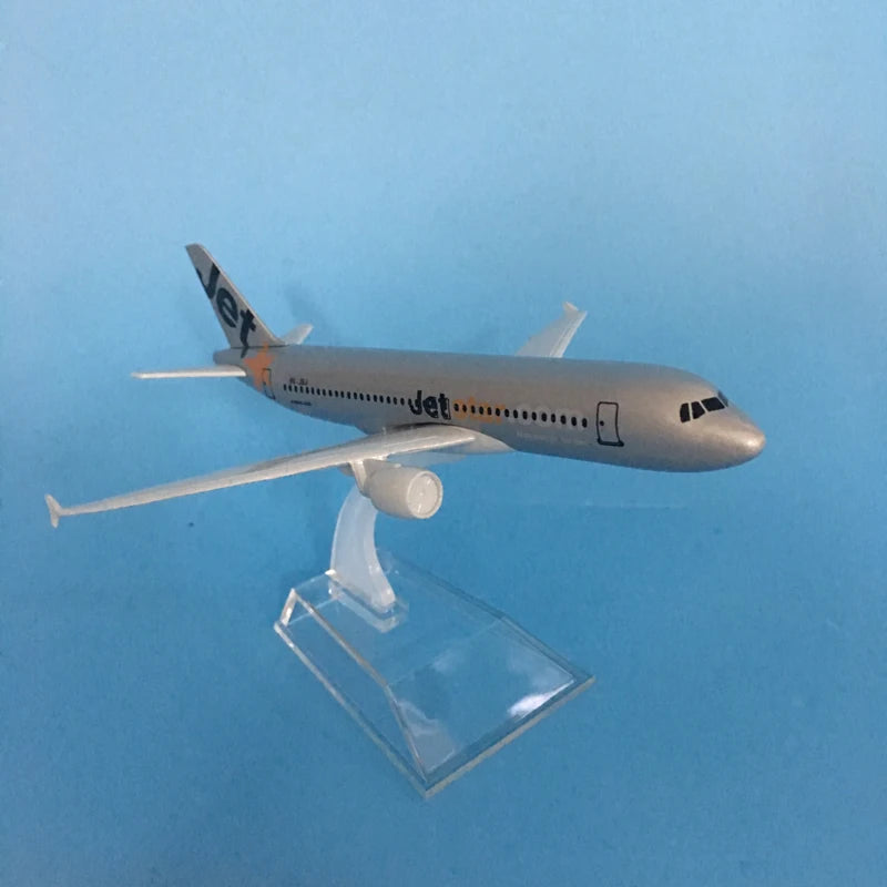JASON TUTU 16cm Jetstar Airways Airbus A320 Aircraft Model Planel Airplane Diecast Metal 1/400 Scale Planes