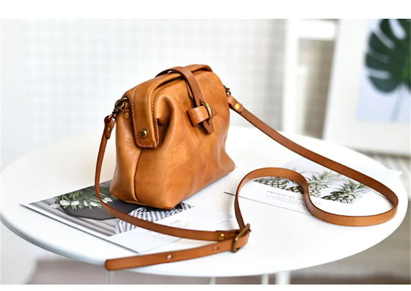 PNDME fashion genuine leather mini ladies shoulder bag natural first layer cowhide women's weekend party small messenger bag