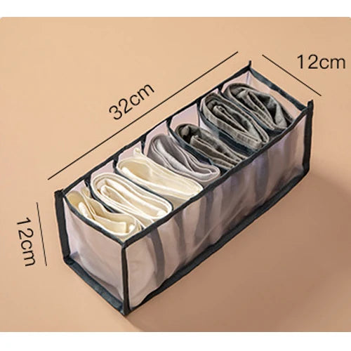 30 Grids Foldable Underwear Drawer Organizers Storage Dividers Closet Organizer Storage Box  for Clothes Bras Scarves Ties Socks