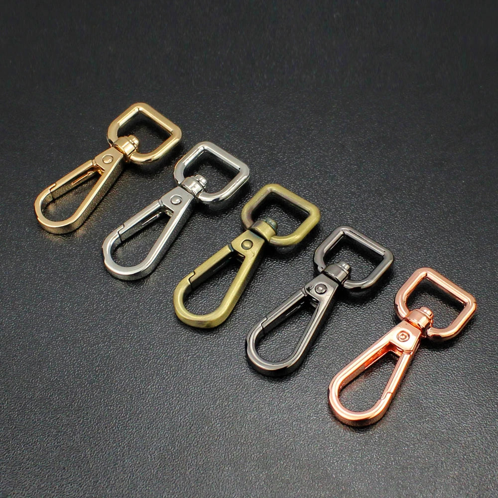 50Pcs Metal Swivel Leather Bag Handbag Purse Shoulder Strap Belt Clip Trigger Buckle Keychain Key Ring Dog Chain Collar Clasp