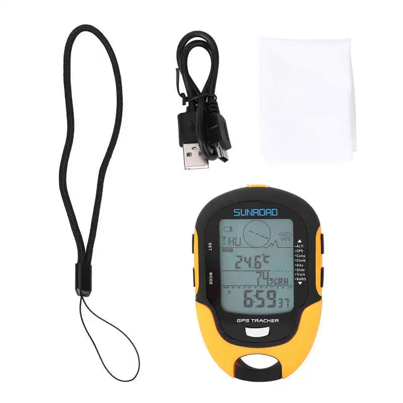 SUNROAD FR500 FR510 Handheld GPS Navigation  Receiver Portable Handheld Digital Altimeter Barometer Compass Locator