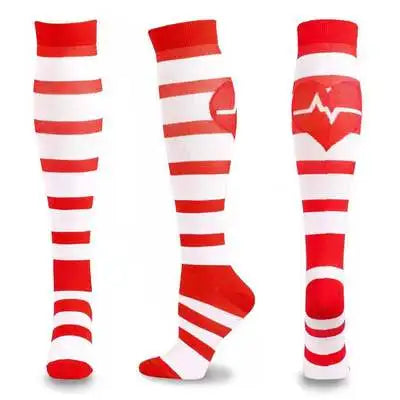 Compression Socks For Women & Men Circulation Compression Socks Knee High Best For Running,Medical,Nurse,Travel,Cycling,Diabetes