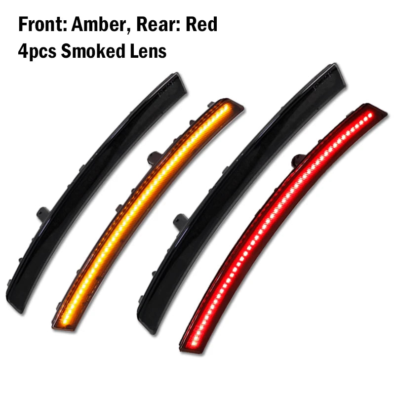 Car LED Front / Rear Bumper Side Marker Turn Signal Lights Parking Lights Clearance Lights For Chevrolet Corvette C7 2014-2019