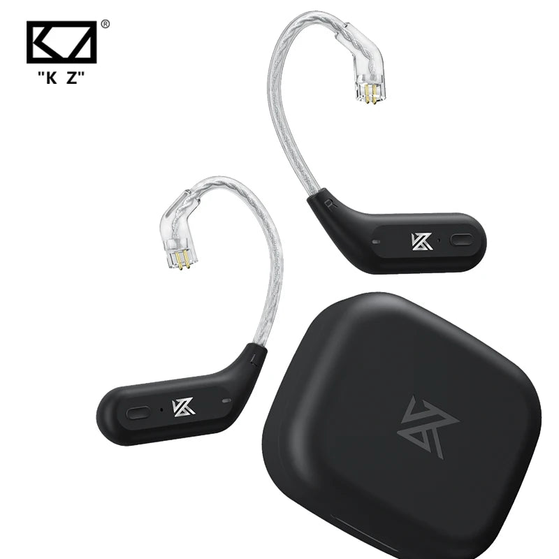 KZ AZ09 HD Bluetooth Ear Hook Headset Cable HIFI Wireless Upgrade Cable With Charging Case,Latest Version