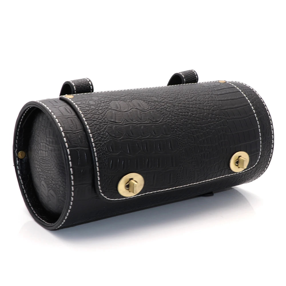 Motorcycle Bag Saddlebags PU Leather Front Fork Tail Tool Bag Luggage For Harley Chopper Bobber Cruiser Sportster XL 883 1200