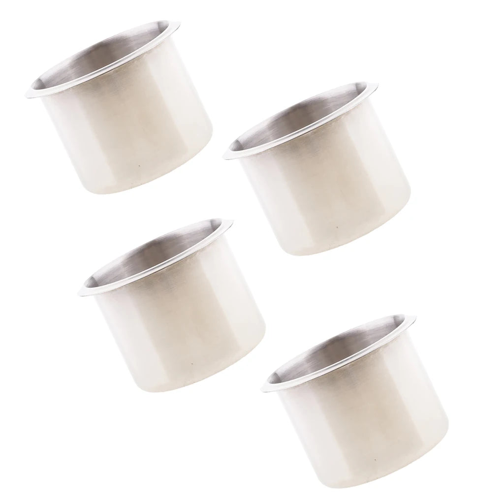 Stainless Steel Poker Table Cup Holder Inserts Recessed Cup Drink Holder for Car Boat Truck Water Bottle Holder