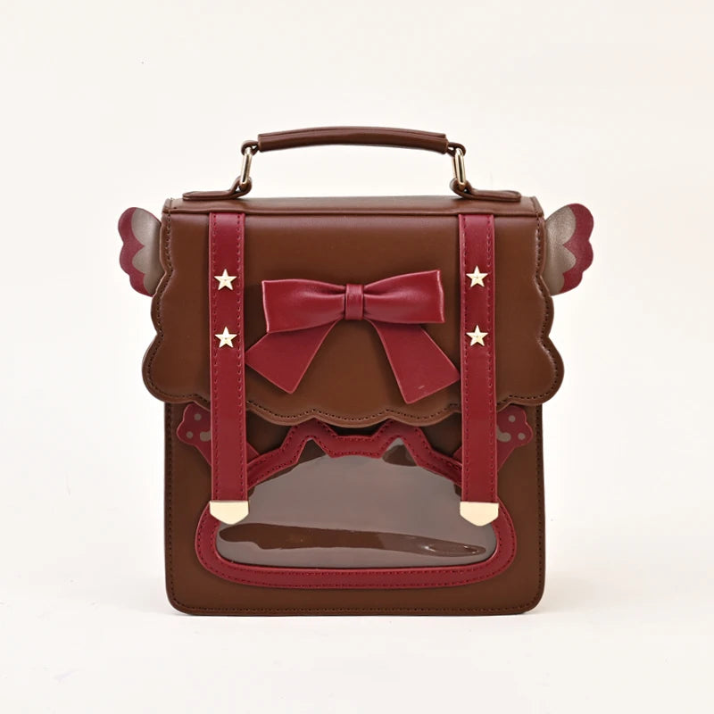 Fashion Ita Bags Luxury Leather Japanese Lolita Girls Crossbody Messenger Bag Lady Uniform Shoulder Handbag School Backpack