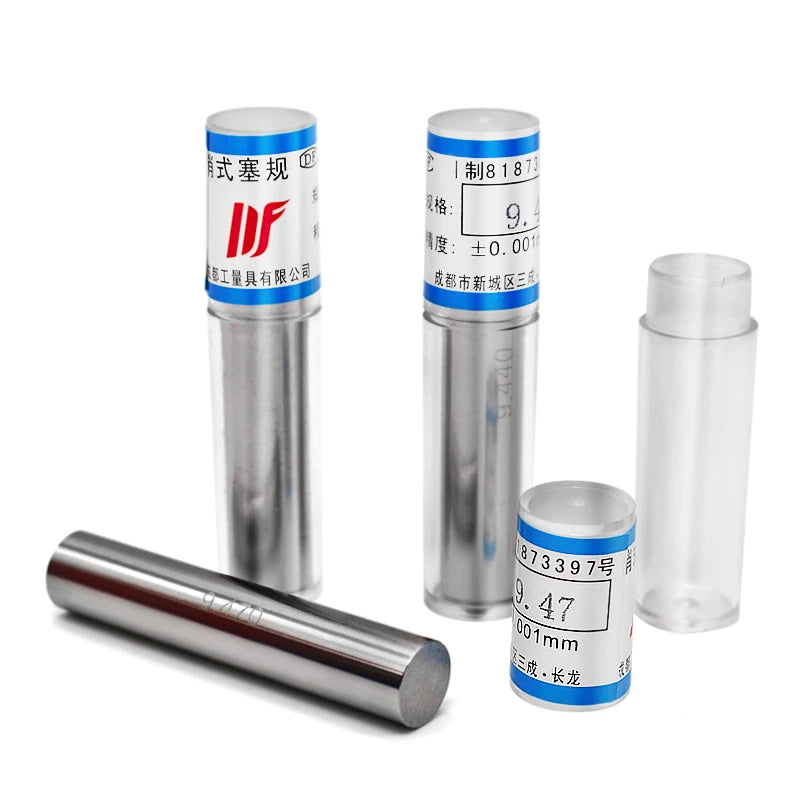1pcs 0.1-0.49mm 0.5-5.99mm 6-9.99mm 20.0mm Cylindrical Pin Gauge Smooth Plug Gauge Hole Gauge Handle Step Pin Gage Holder Tools