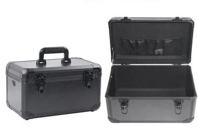 Portable Aluminum Tool Box Safety equipment Toolbox Instrument box Storage Suitcase Impact Resistant Case With Sponge 37*22*21cm