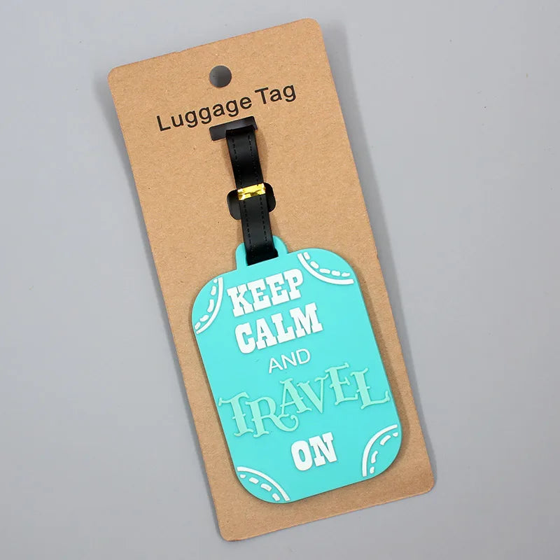 Travel Accessories “IT'S NOT YOURS” Luggage Travel Tag Silica Gel Suitcase ID Addres Holder Baggage Boarding Tag Portable Label