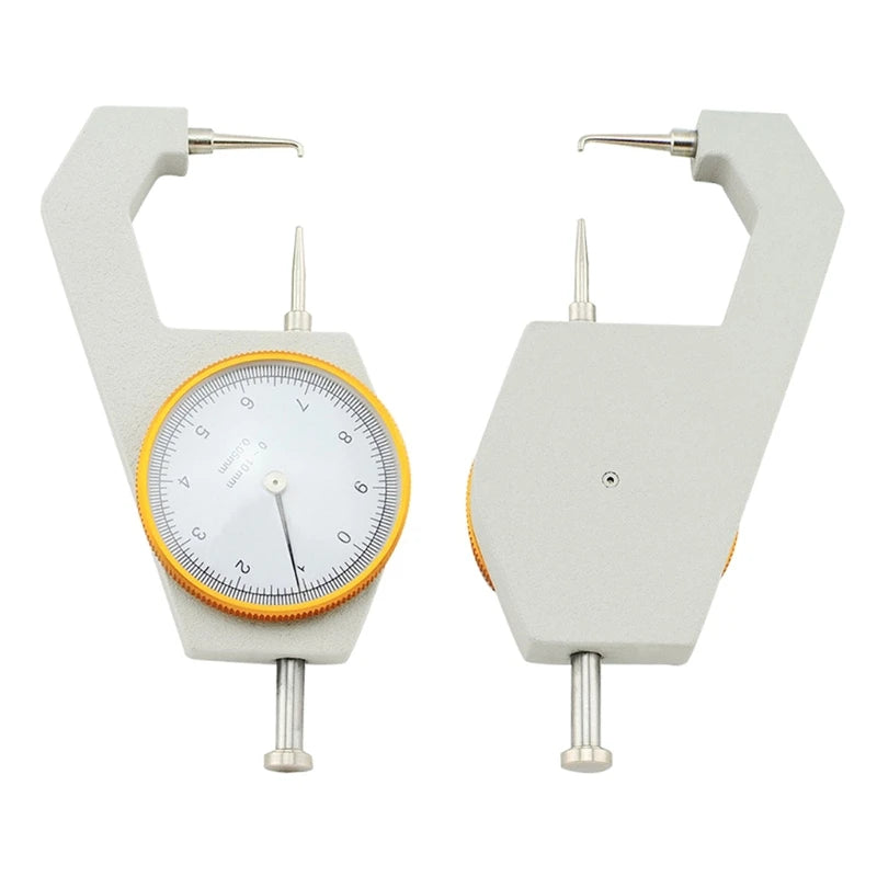 Thickness Gauge Tester Measuring 0-10mm Flat Sheet Leather Craft Tool High Precision Manual Measuring Too 0.05mm