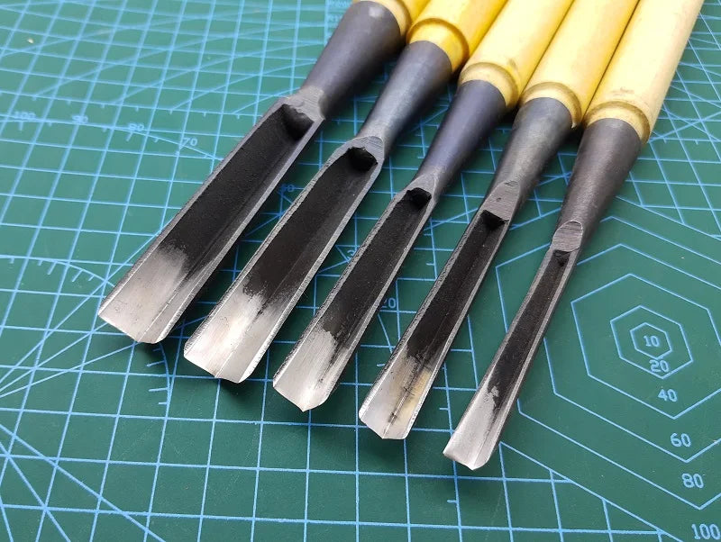 New V Punching triangle Chisel Wood Carving Knives Tools FOR Hand Carpenter Carving Blank Tool