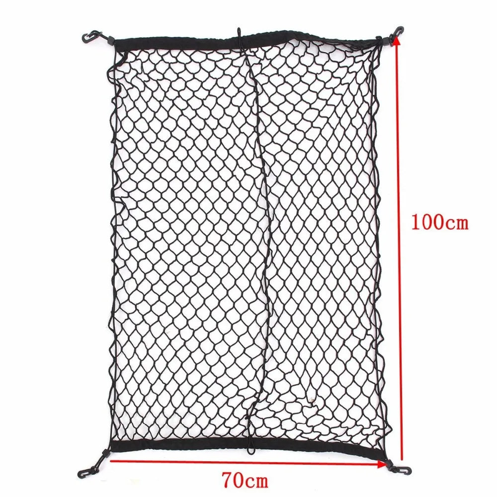 100x70cm Car Trunk Mesh Net Cargo Luggage Trunk for A4 B5 B6 B8 A6 C5 C6 A3 A5 Q3 Q5 Q7 E46 E39 E90 E36 E60 E34 E30 F30 F10
