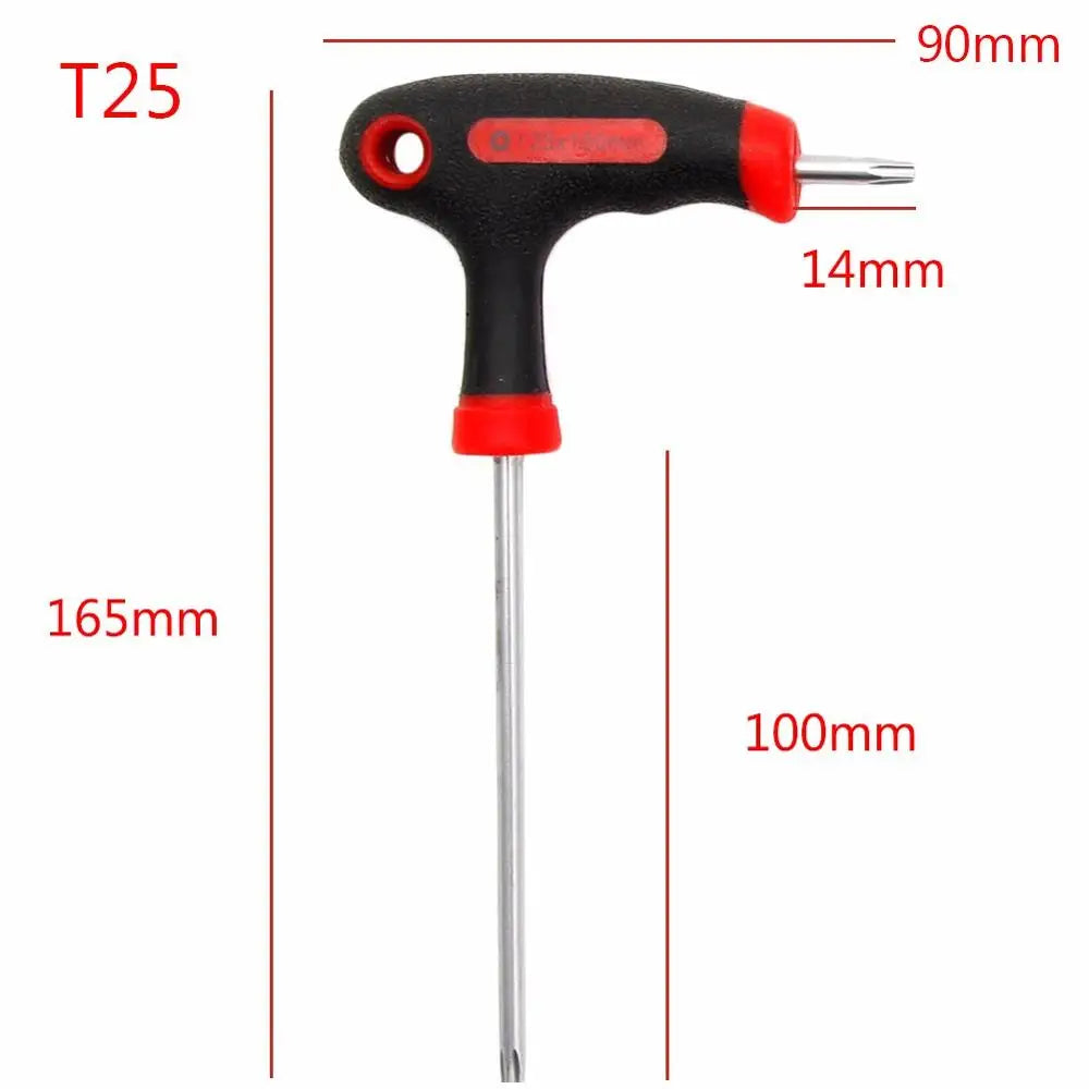 T-Handle Grip Torx Hex Allen Key Screwdriver Driver Tool T10/T15/T20/T25/T30/T40 New 2017