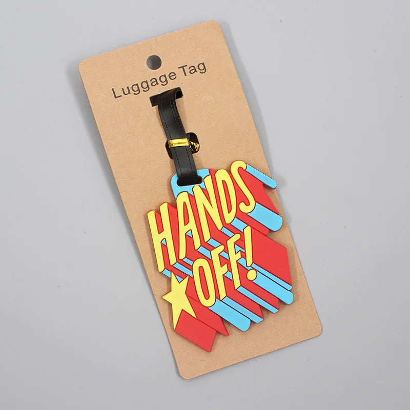 Travel Accessories “IT'S NOT YOURS” Luggage Travel Tag Silica Gel Suitcase ID Addres Holder Baggage Boarding Tag Portable Label