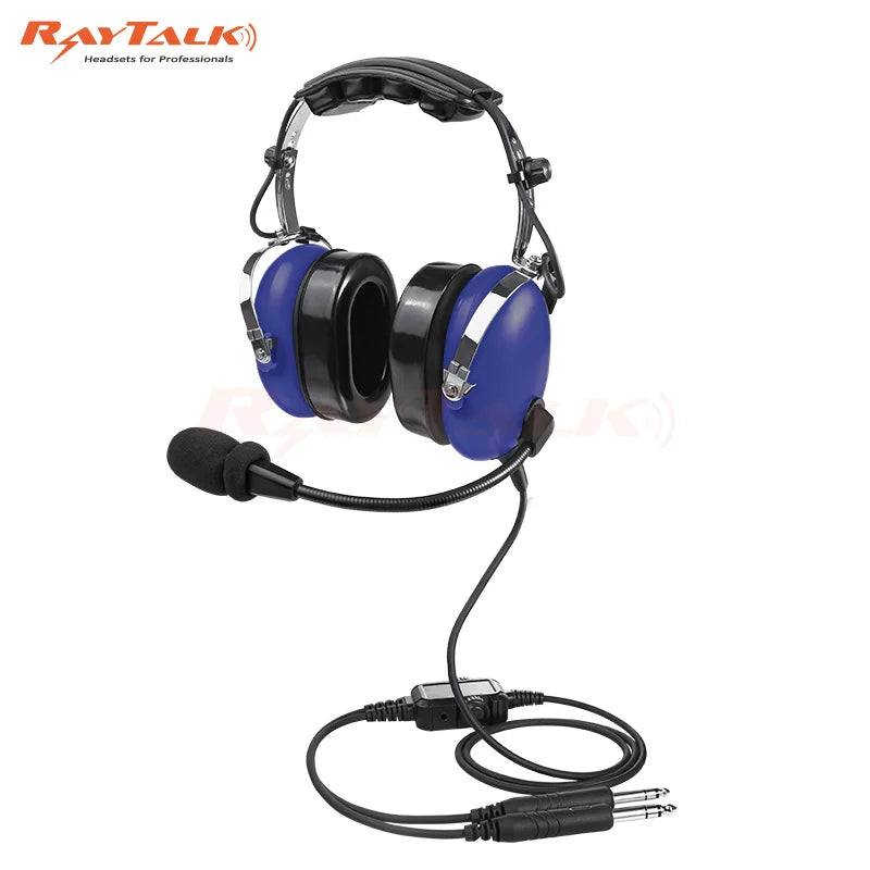 Aviation Headset for Pilots Include Headset Bag, Noise Cancelling Mic, GA Dual Plug, MP3 Stereo Support, Soft Ear Pad, Free ship