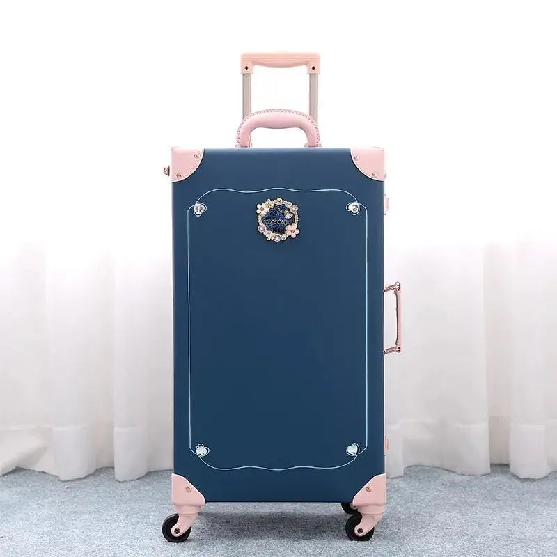 Chinese style 2PCS/SET travel suitcase with handbag unisex ins net red rolling luggage 20/24/26 inch boarding valise fashion bag