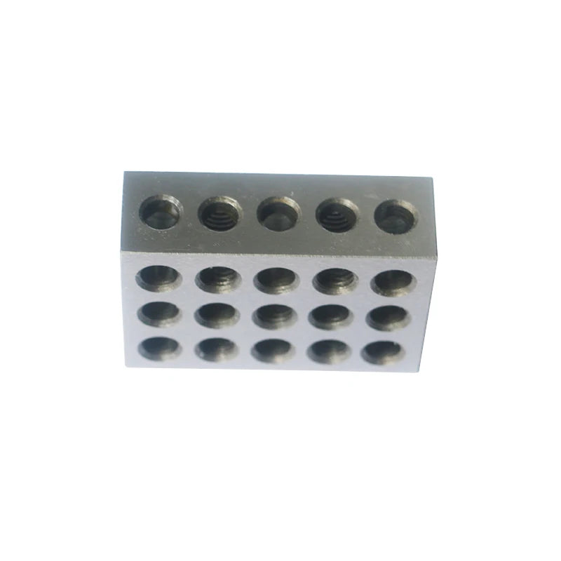 2pcs/set 25-50-75mm Hardened Steel Blocks 0.005" Precision Matched Machinist 123 Milling Tool 23 Holes 1-2-3" block gauge