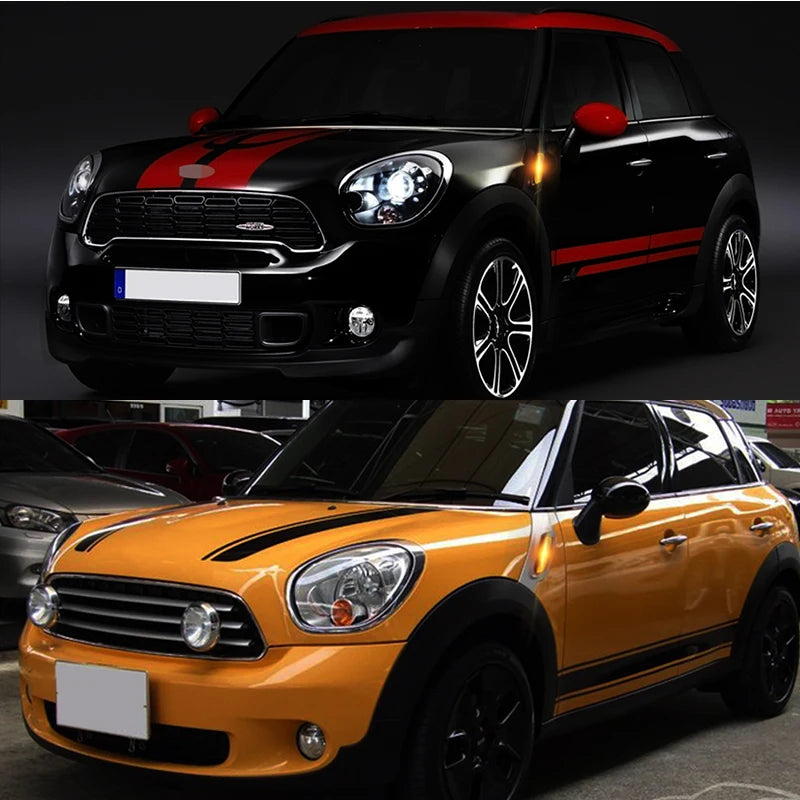 Amber LED Car Front Bumper Side Marker Indicator Lights Turn Signal Light For MINI Cooper R60 Countryman & R61 Paceman 2011-2016