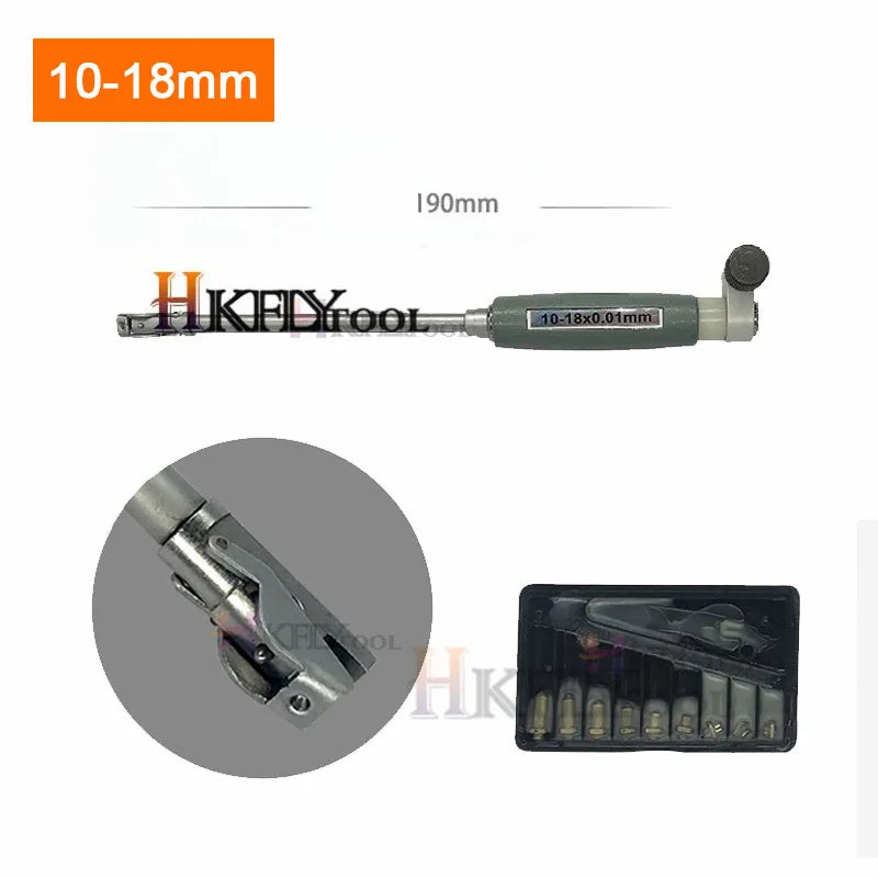 10-18mm 18-35mm 35-50mm 50-160mm Inner Diameter Gauge Measuring Rod + Probe (no indicator) Accessories Gauge Measurement Tool
