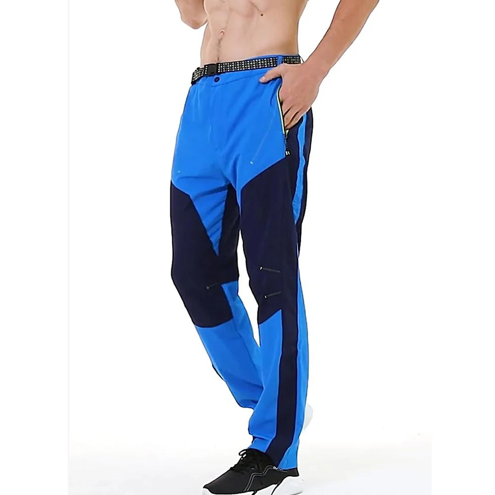 NUONEKO Outdoor Men's Hiking Pants Elastic Breathable Outdoor Camping Fishing Trekking Pants Summer Thin Quick Dry Trousers PN39