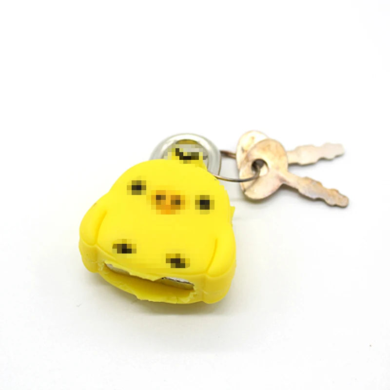 Cartoon Padlocks Lovely Mini Luggage Lock Backpack Zip Padlocks Make-up Box Key Lock Students Diary Lock Children's Small Toys