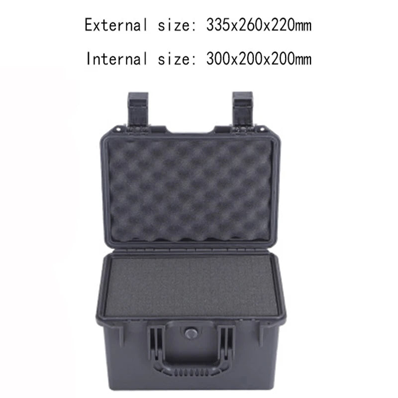 Waterproof Safety Case ABS plastic ToolBox Outdoor Sealed Safety tool Box Equipment instrument Tool Case shockproof