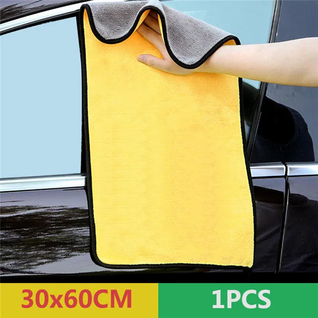 Microfiber Auto Wash Towel Car Cleaning Drying Cloth Hemming Car Care Cloth Detailing Car Wash Towel 30x30/30x40/30x60/60x160CM